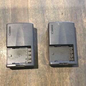 Pair of Cannon CB-2LT camera battery chargers